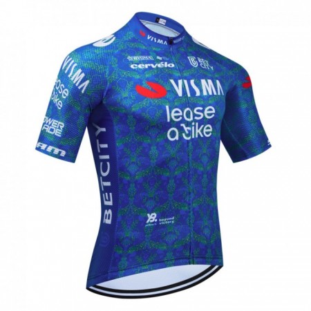 Wielershirt 2024 Jumbo-Visma Lease A Bike Blauw